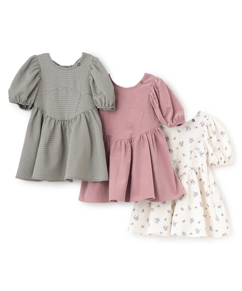 petit main（プティマイン）の「【リンク】袖パフワンピース（ワンピース・キッズ・ブラック/アイボリー/ピンク・80ｃｍ/90cm/120cm/130cm/110cm/100cm）」の18枚目の写真