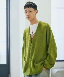 TOWNCRAFT グリーン カーディガン【美品】 TOWNCRAFT グリーン カーディガン【美品】