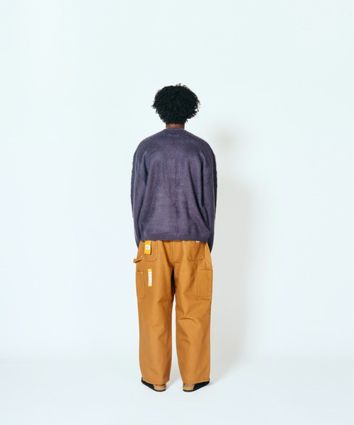 TOWNCRAFT（タウンクラフト）の「TOWN CRAFT タウンクラフト / SOLID SHAGGY V CARDIGAN アクリルカーディガン（カーディガン/ボレロ・メンズ・ヘザーグレー/ブラック/グリーン/ピンク/チャコール/ネイビー/ブラウン/ダークグリーン・SMALL/MEDIUM/LARGE）」の10枚目の写真