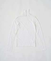 UNFIL | UNFIL アンフィル / high twist cotton sheer jersey turtle-neck Tee 超長綿灰ツイストコットンシアージャージータートルネックTシャツ / WVFL-UW104(Tシャツ/カットソー)