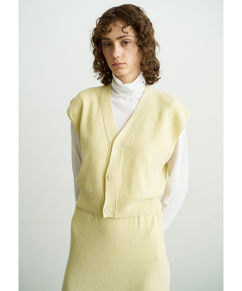 UNFIL（アンフィル）の「UNFIL アンフィル / high twist cotton sheer jersey turtle-neck Tee 超長綿灰ツイストコットンシアージャージータートルネックTシャツ / WVFL-UW104（Tシャツ/カットソー・レディース・オフホワイト/ライトピンク/ダークブラウン・1）」の5枚目の写真