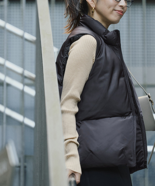 ナイロンショートジレ（ダウンベスト）｜VERMEIL par iena