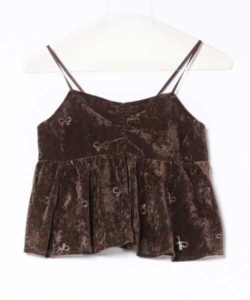 flower（フラワー）の「シックリボンビスチェ（キャミソール・レディース・ブラウン/ベージュ・FREE）」の22枚目の写真