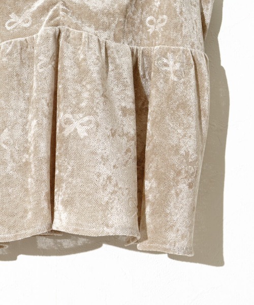 flower（フラワー）の「シックリボンビスチェ（キャミソール・レディース・ブラウン/ベージュ・FREE）」の7枚目の写真