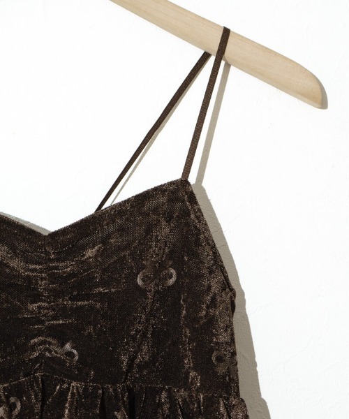 flower（フラワー）の「シックリボンビスチェ（キャミソール・レディース・ブラウン/ベージュ・FREE）」の14枚目の写真