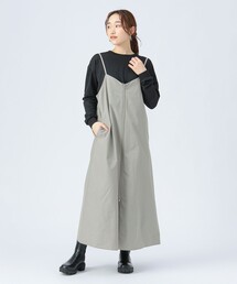 BEAMS HEART | 【セットアイテム】ジップ キャミソール ワンピース × スウェット プルオーバー(ワンピース)
