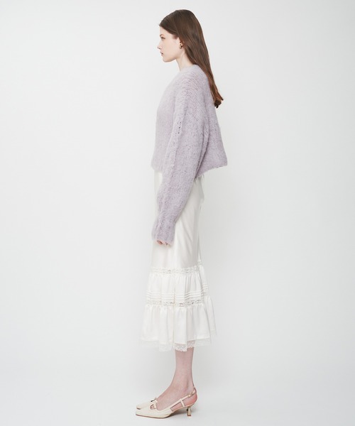ME COUTURE(ミークチュール)の「Alpaca ブラッシュドニットプルオーバー(ニット/セーター・レディース・オフホワイト・FREE)」の6枚目の写真
