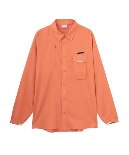 Columbia(コロンビア)の「Columbia Jed Range OFZ LS Shirt PM0602(シャツ/ブラウス・メンズ・オレンジ/ストーン/ネイビー・L/M)」の1枚目の写真