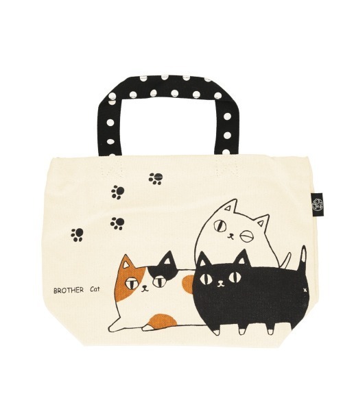 BACKYARD FAMILY(バックヤードファミリー)の「猫三兄弟 ミニトートバッグ(トートバッグ・レディース・その他3/グレー系その他/その他4/その他1/その他2・FREE)」の5枚目の写真