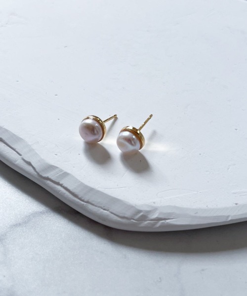 yu-ka(ユーカ)の「YU-KA:ストーンライクスタッドピアス stone like stud pierce(ピアス(両耳用)・レディース・グリーン/ホワイト/ブラック/ターコイズブルー/ゴールド/ダークグリーン・FREE)」の9枚目の写真