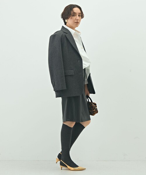 NOLLEY’S Sophi（ノーリーズソフィ）の「《セットアップ対応》ウォッシャブルフェイクレザーハーフパンツ（その他パンツ・レディース・ブラック・38/36）」の14枚目の写真