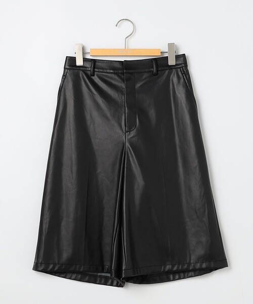 NOLLEY’S Sophi（ノーリーズソフィ）の「《セットアップ対応》ウォッシャブルフェイクレザーハーフパンツ（その他パンツ・レディース・ブラック・38/36）」の21枚目の写真