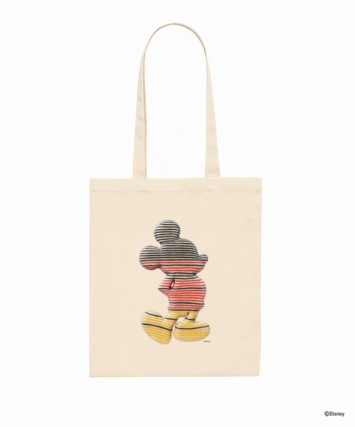 Disney(ディズニー)の「Mickey Mouse / TOTE Designed by hi-dutch(トートバッグ・メンズ・ブラック/ホワイト・FREE)」の2枚目の写真