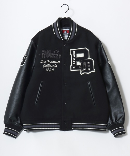 BEN DAVIS/ベンデイビス BD STADIUM JACKET/オーバーサイズ フェイク