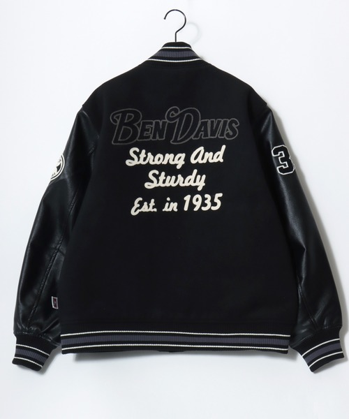 BEN DAVIS/ベンデイビス BD STADIUM JACKET/オーバーサイズ フェイク