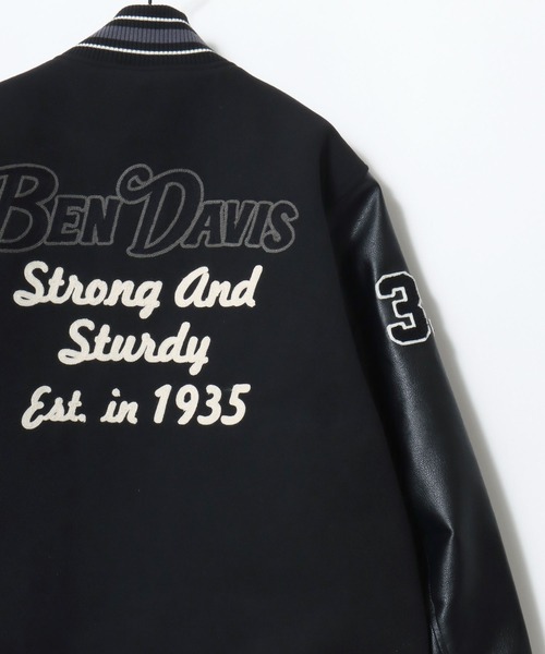 BEN DAVIS/ベンデイビス BD STADIUM JACKET/オーバーサイズ フェイク