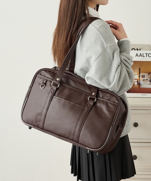 スクールレザー トートバッグ 2点セット セール】【SETUP7】スクールバッグ A4収納可能 / マルチポケット