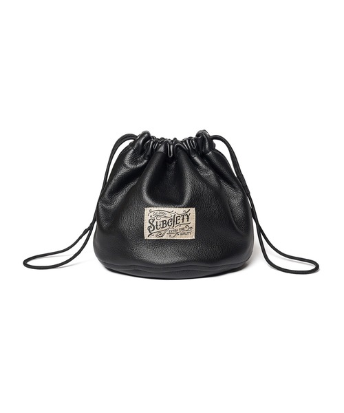 Subciety（サブサエティ）の「Leather effects bag（ハンドバッグ・メンズ・ブラック/グリーン・FREE）」の4枚目の写真