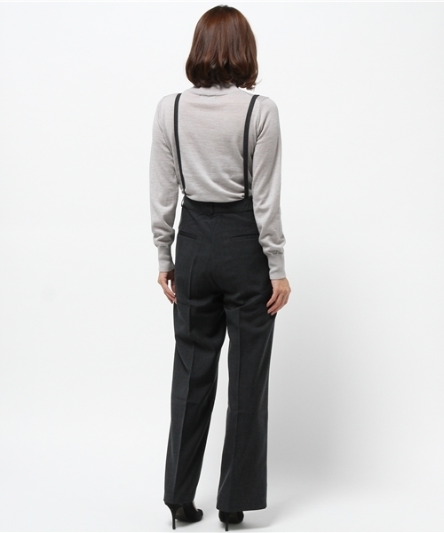 Sheta（シータ）の「サスペンダー付きワイドパンツ（その他パンツ・レディース・グレー/ネイビー・0/1）」の8枚目の写真