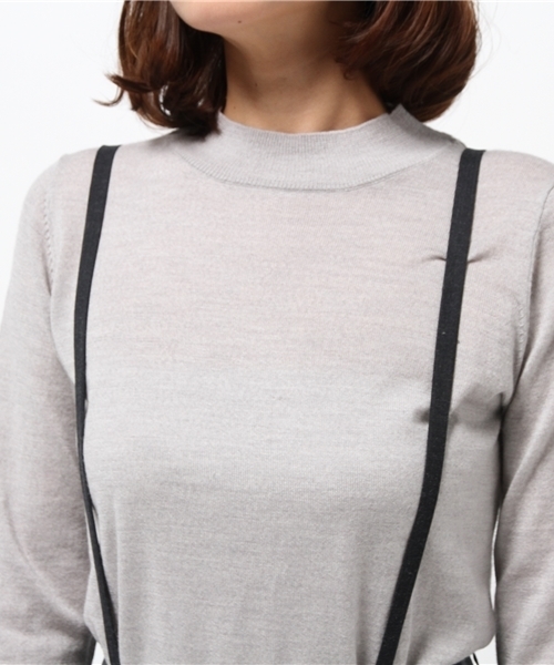 Sheta（シータ）の「サスペンダー付きワイドパンツ（その他パンツ・レディース・グレー/ネイビー・0/1）」の9枚目の写真