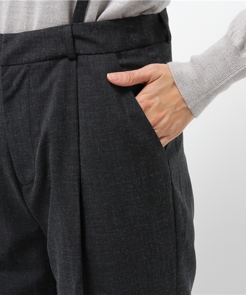 Sheta（シータ）の「サスペンダー付きワイドパンツ（その他パンツ・レディース・グレー/ネイビー・0/1）」の10枚目の写真