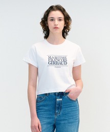 MARITHE + FRANCOIS GIRBAUD（マリテフランソワジルボー）の「W CLASSIC LOGO CROP TEE（Tシャツ/カットソー）」