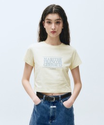 MARITHE + FRANCOIS GIRBAUD（マリテフランソワジルボー）の「W CLASSIC LOGO CROP TEE（Tシャツ/カットソー）」
