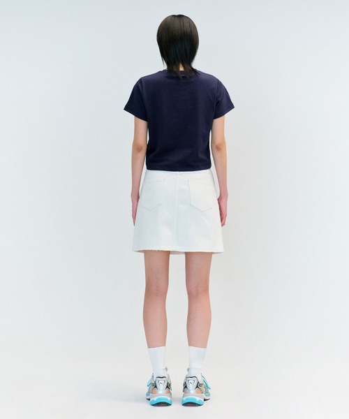 MARITHE + FRANCOIS GIRBAUD(マリテフランソワジルボー)の「W CLASSIC LOGO CROP TEE(Tシャツ/カットソー・レディース・Cream/Black/ヘザーグレー/White/Navy/ピンク系・MEDIUM/SMALL)」の18枚目の写真