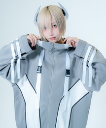 Re:CRYPT（リクリプト）の「【セットアップ対応】ベルトライン切り替えジャージジャケット / オーバーサイズ ジップアップ（ジャージ）」