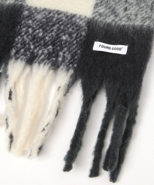 FOUND GOOD（ファウンドグッド）の「ザックリマフラー（マフラー・レディース・ブルー系5/オレンジ系5/ブラック・FREE）」の6枚目の写真