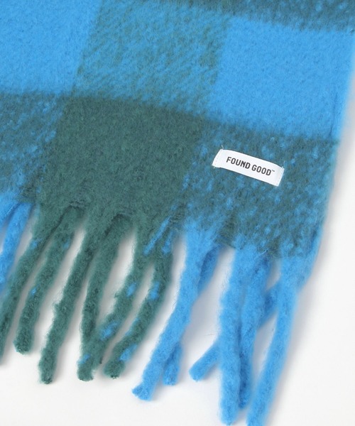 FOUND GOOD（ファウンドグッド）の「ザックリマフラー（マフラー・レディース・ブルー系5/オレンジ系5/ブラック・FREE）」の11枚目の写真