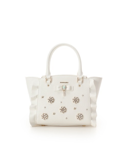 SAMANTHAVEGA（サマンサベガ）の「ティアフラッター　ミニショルダーバッグ（ショルダーバッグ・レディース・ホワイト/ブラック/ライトブルー・FREE）」の9枚目の写真