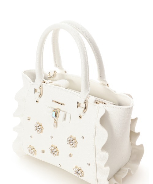 SAMANTHAVEGA（サマンサベガ）の「ティアフラッター　ミニショルダーバッグ（ショルダーバッグ・レディース・ホワイト/ブラック/ライトブルー・FREE）」の7枚目の写真