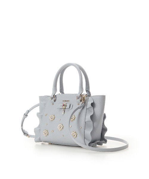 SAMANTHAVEGA（サマンサベガ）の「ティアフラッター　ミニショルダーバッグ（ショルダーバッグ・レディース・ホワイト/ブラック/ライトブルー・FREE）」の16枚目の写真