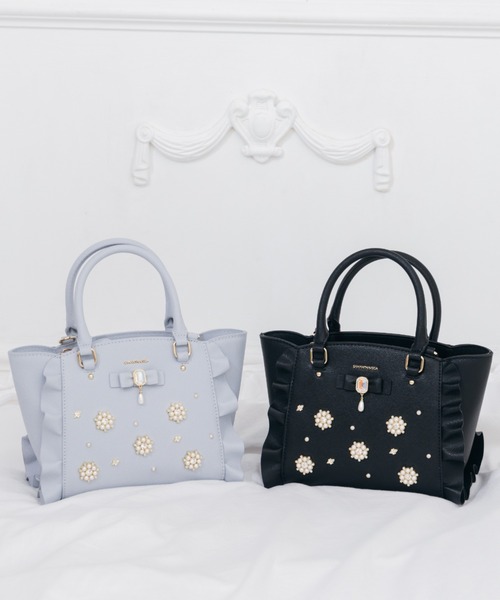 SAMANTHAVEGA（サマンサベガ）の「ティアフラッター　ミニショルダーバッグ（ショルダーバッグ・レディース・ホワイト/ブラック/ライトブルー・FREE）」の10枚目の写真