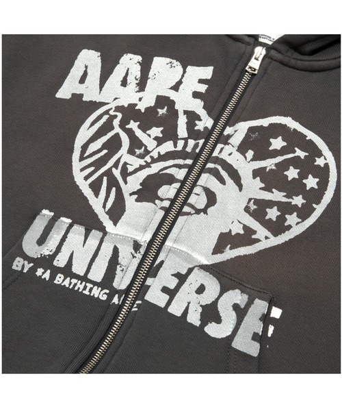 AAPE BY A BATHING APE(エーエイプバイアベイシングエイプ)の「AAPE MAIN ZIP UP HOODIE(パーカー・レディース・ライトカーキ/グレー系その他2・XX-SMALL/X-SMALL)」の4枚目の写真