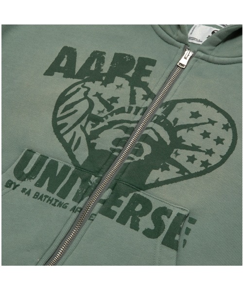 AAPE BY A BATHING APE(エーエイプバイアベイシングエイプ)の「AAPE MAIN ZIP UP HOODIE(パーカー・レディース・ライトカーキ/グレー系その他2・XX-SMALL/X-SMALL)」の8枚目の写真