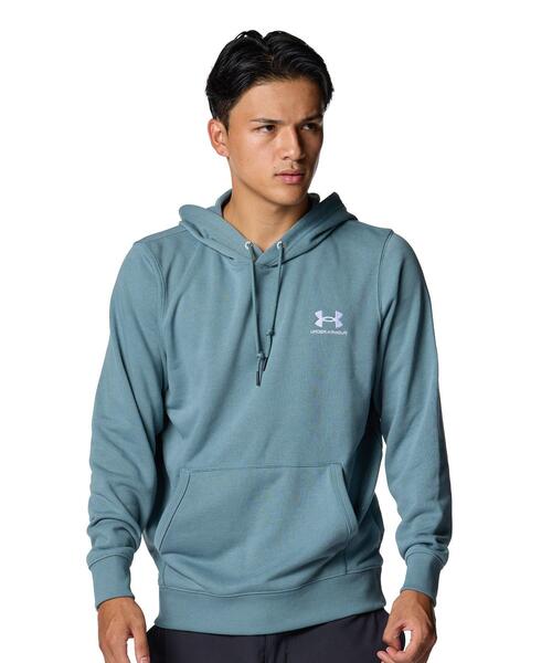 UNDER ARMOUR(アンダーアーマー)の「UAエッセンシャル テリー フーディー(ライフスタイル/メンズ)(スウェット・メンズ・パープル系・2XL/3XL/S/L/M/XL)」の1枚目の写真