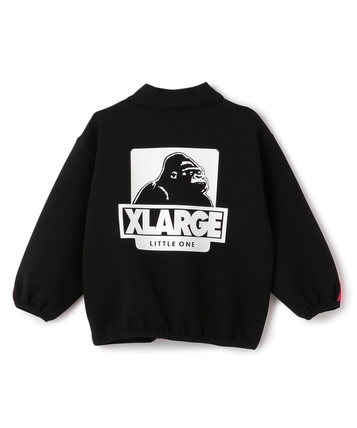 XLARGE KIDS（エクストララージキッズ）の「ビッグロゴダンボールニットジップトレーナー（スウェット・キッズ・ブラック/トップグレー・140cm/110cm/100cm/120cm/130cm/80ｃｍ/90cm）」の3枚目の写真