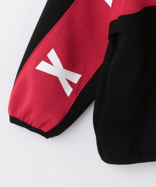 XLARGE KIDS（エクストララージキッズ）の「ビッグロゴダンボールニットジップトレーナー（スウェット・キッズ・ブラック/トップグレー・140cm/110cm/100cm/120cm/130cm/80ｃｍ/90cm）」の8枚目の写真