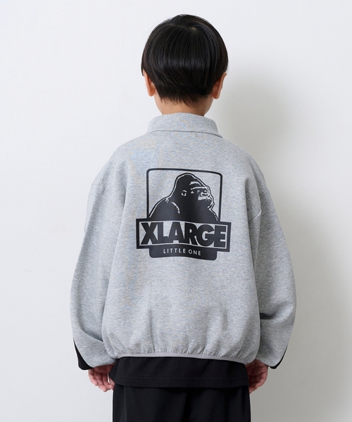 XLARGE KIDS（エクストララージキッズ）の「ビッグロゴダンボールニットジップトレーナー（スウェット・キッズ・ブラック/トップグレー・140cm/110cm/100cm/120cm/130cm/80ｃｍ/90cm）」の13枚目の写真
