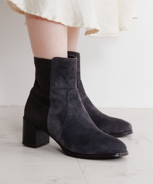 HIMIKO（ヒミコ）の「【HIMIKO】チャンキーヒールストレッチブーツ