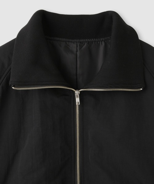 NAVY(ネイビー)の「nAvy 薄中綿 スタンドリブコート(ダウンジャケット/コート・メンズ・アイボリー/ブラック/カーキ・S/M/L)」の4枚目の写真