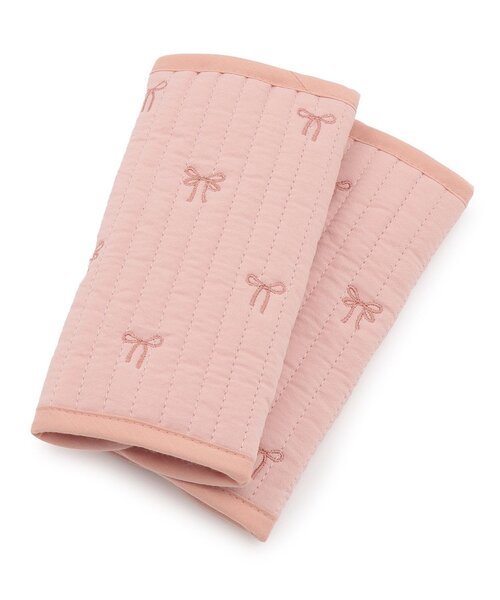 petit main（プティマイン）の「キルト刺しゅうベルトカバー（その他ベビー用品・キッズ・ライトブルー/ライトピンク/アイボリー・F）」の3枚目の写真