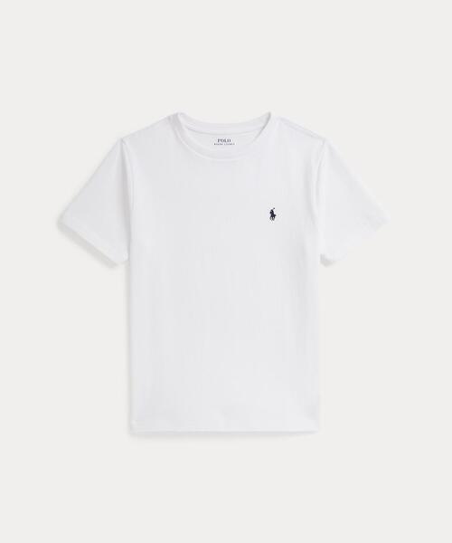 コットン ジャージー クルーネック Tシャツ