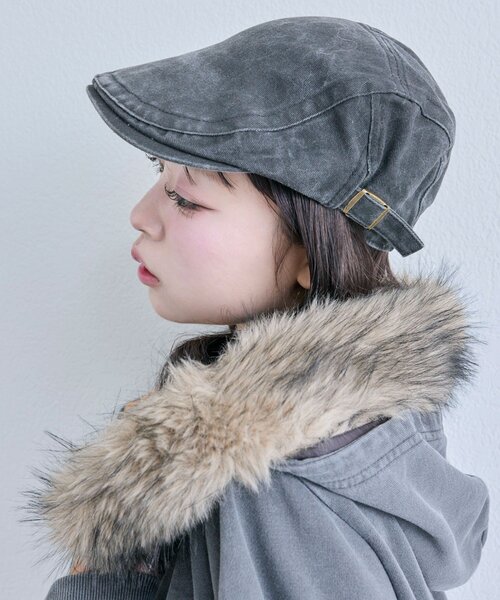 OLIVE des OLIVE（オリーブデオリーブ）の「ハンチング（ハンチング/ベレー帽・レディース・ブラウン/ブラック・FREE）」の7枚目の写真