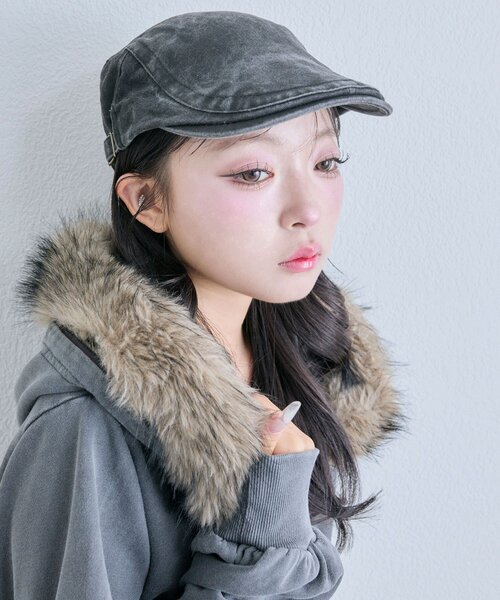 OLIVE des OLIVE（オリーブデオリーブ）の「ハンチング（ハンチング/ベレー帽・レディース・ブラウン/ブラック・FREE）」の8枚目の写真