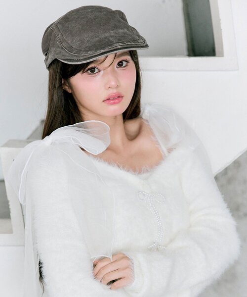 OLIVE des OLIVE（オリーブデオリーブ）の「ハンチング（ハンチング/ベレー帽・レディース・ブラウン/ブラック・FREE）」の11枚目の写真