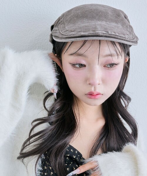 OLIVE des OLIVE（オリーブデオリーブ）の「ハンチング（ハンチング/ベレー帽・レディース・ブラウン/ブラック・FREE）」の13枚目の写真