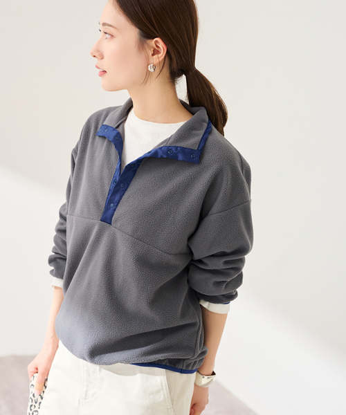 セール】ライトフリーススナップT（Tシャツ/カットソー）｜FRAMeWORK